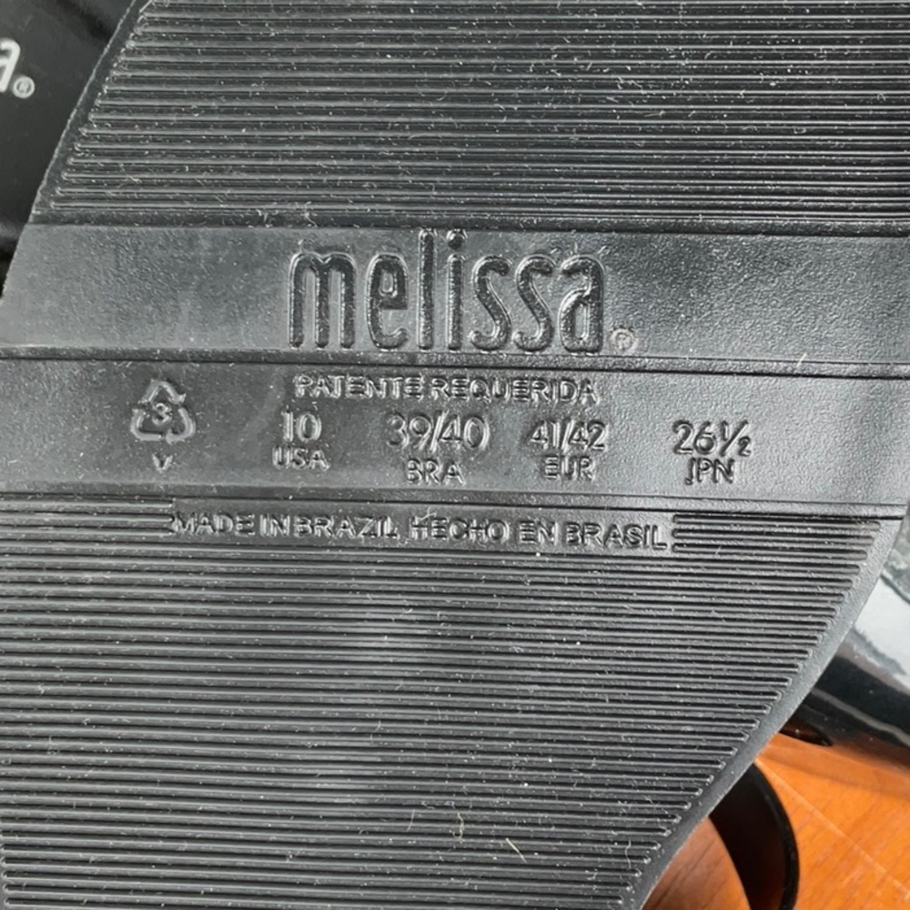 Melissa Women's Glossy Black Sandals - Picture 4 of 6
